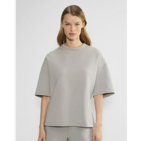 Babaton Tops - Aritzia The Group Babaton Aro T-Shirt Womens Size 2 Med Gray Athleisure Oversize